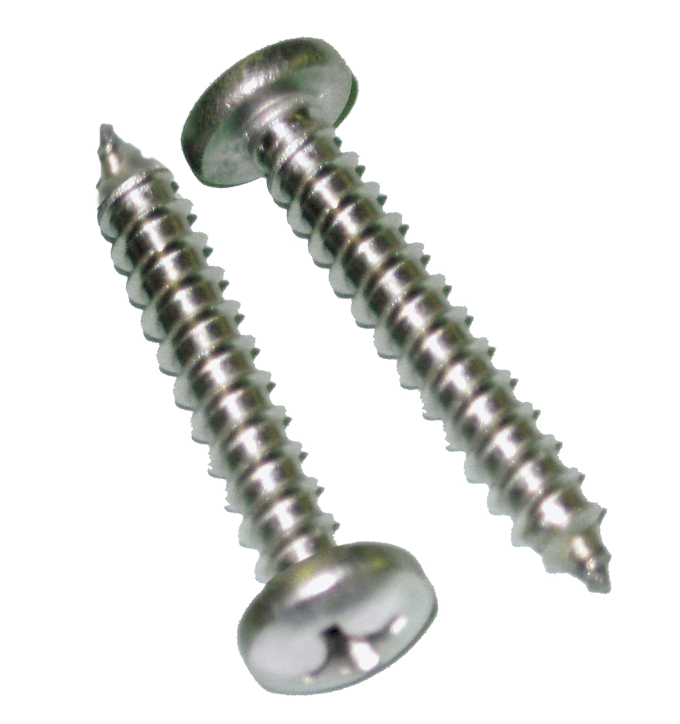 Slotted pan Head Sheet Metal Tapping Screw Stainless Steel #6X1" Qty 100